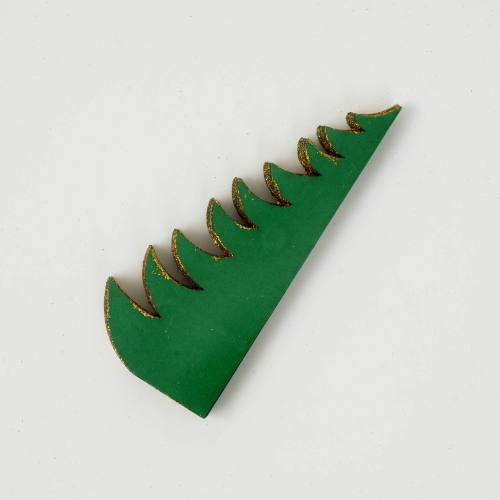 Handmade Green Paper Tree Festive Holiday
