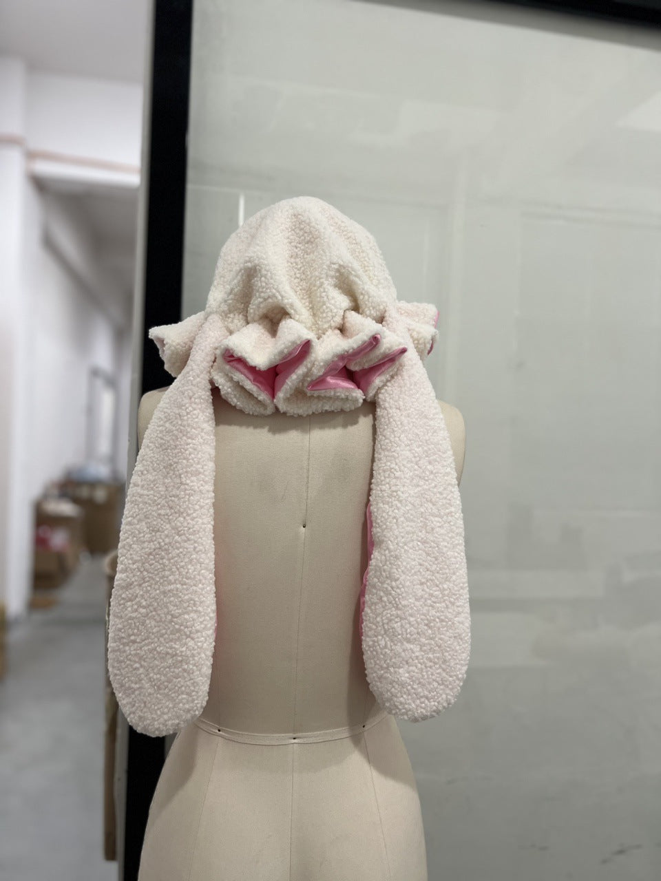 Rabbit Ear Ruffled Hat