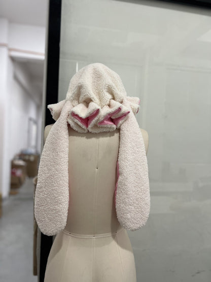 Rabbit Ear Ruffled Hat