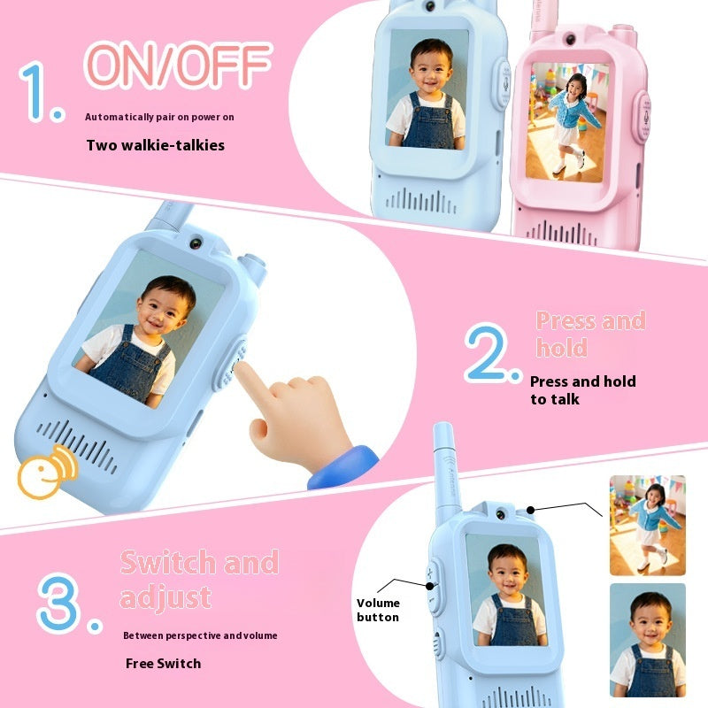 Fashion Children's Video Wireless Walkie-talkie Toy