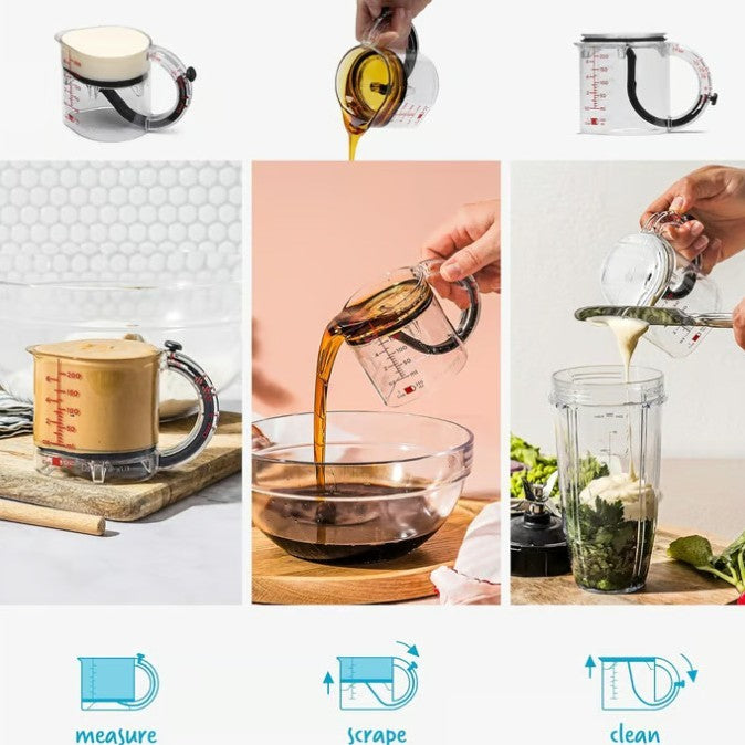 Compact 4-in-1 Adjustable Measuring Cup – Smart, Clean &amp; Precise