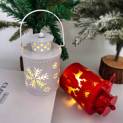 LED Christmas Candle Lantern – Nordic Style Holiday Decoration