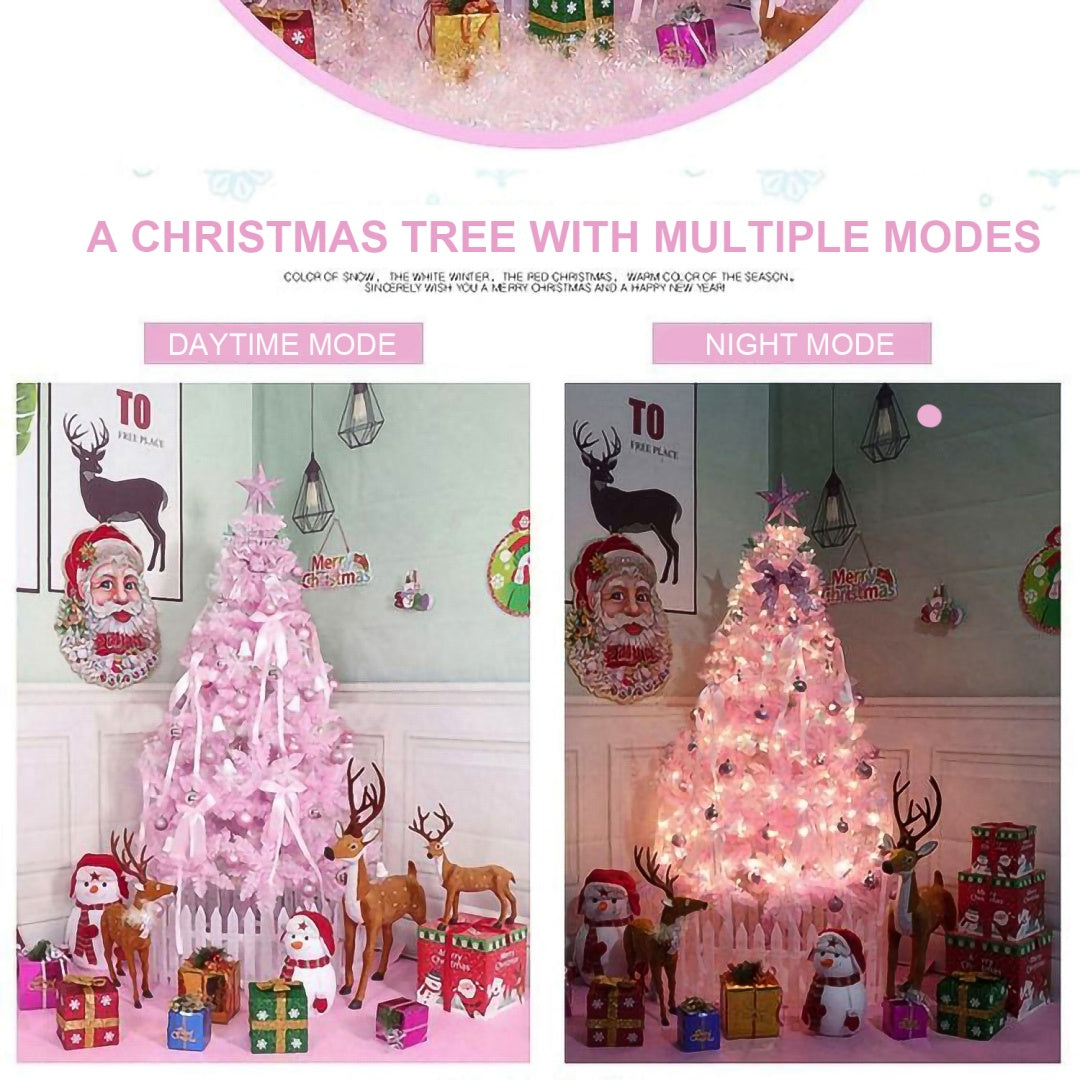 Enchanted Blush Christmas Tree – Dreamy Artificial Holiday Tree for Whimsical Home Décor & Gift Ideas