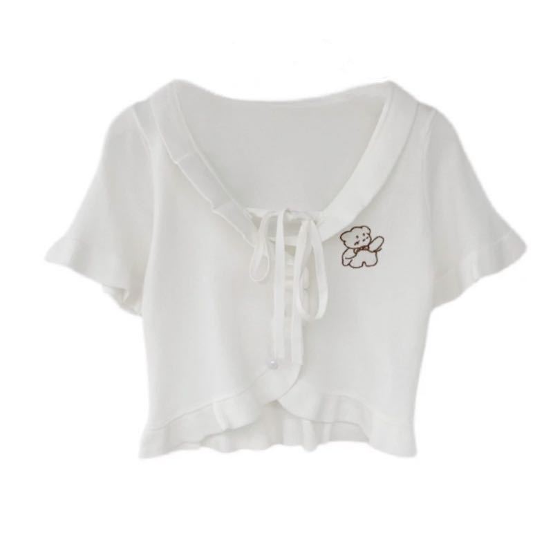 Girl Loose Lazy College Style Cardigan Coat