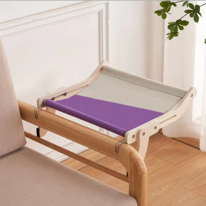 Hanging Cat Window Bed – Cozy Wooden Balcony Hammock for All Cats