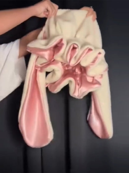 Rabbit Ear Ruffled Hat