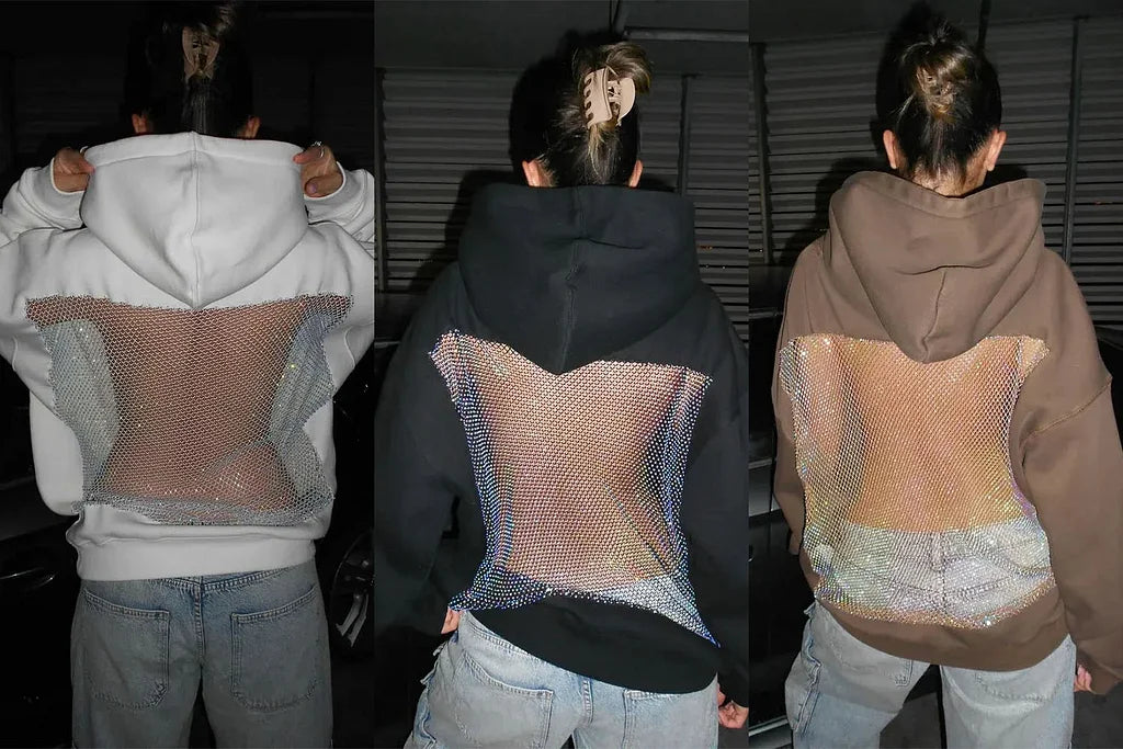 Women's Hooded Sportswear Casual Long Sleeved Shirt