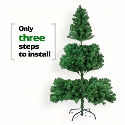 Alightup 7ft 1100-Tip Artificial Christmas Tree – Full Pine Look with Durable Metal Stand
