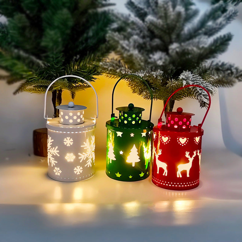 LED Christmas Candle Lantern – Nordic Style Holiday Decoration