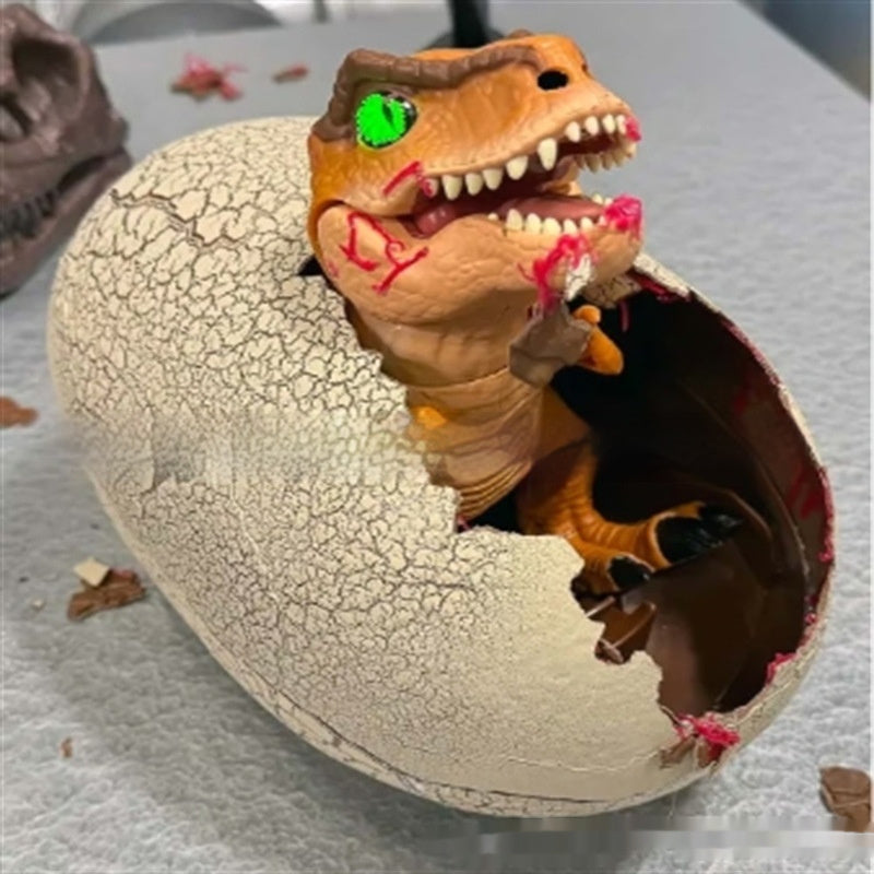 Personalized Dinosaur Egg Decoration – Cartoon-Style T-Rex Hatchling
