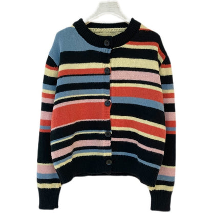 Girl Loose Lazy College Style Cardigan Coat