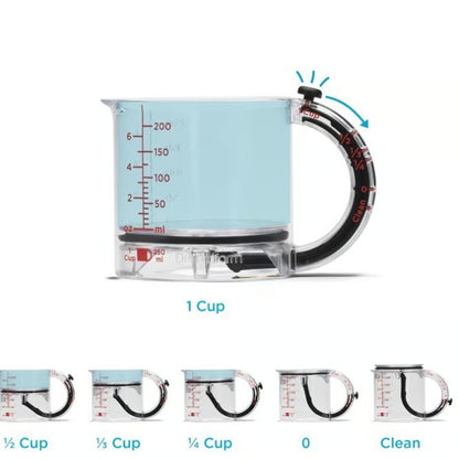 Compact 4-in-1 Adjustable Measuring Cup – Smart, Clean &amp; Precise