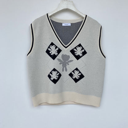 Girl Loose Lazy College Style Cardigan Coat